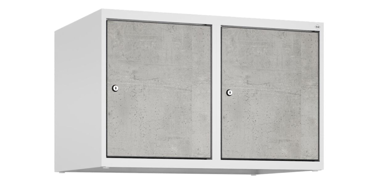 C+P Aufsatzschrank Evolo PLUS, 2 Abteile, 500x800x500mm
