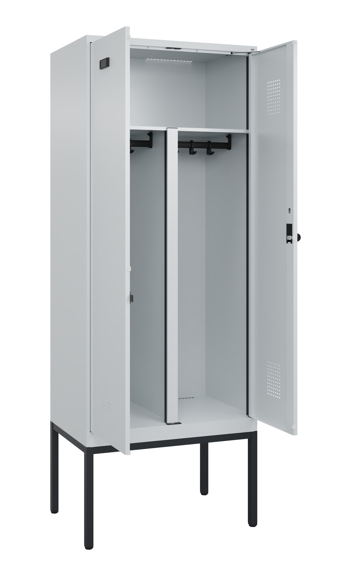 C+P PSA Doppel-Spind Evolo PLUS, Gestell, 2 Abteil