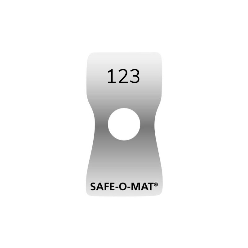 Plaque d'immatriculation en plastique SAFE-O-MAT®
