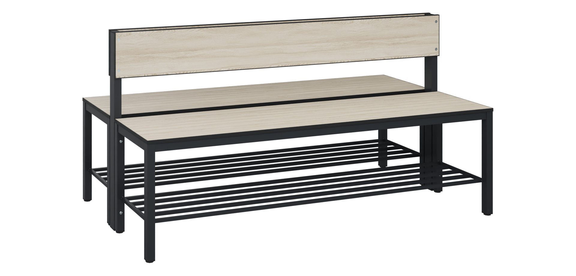 C+P Sitzbank Solid HPL, 774x1500x770mm, 7021/VK031