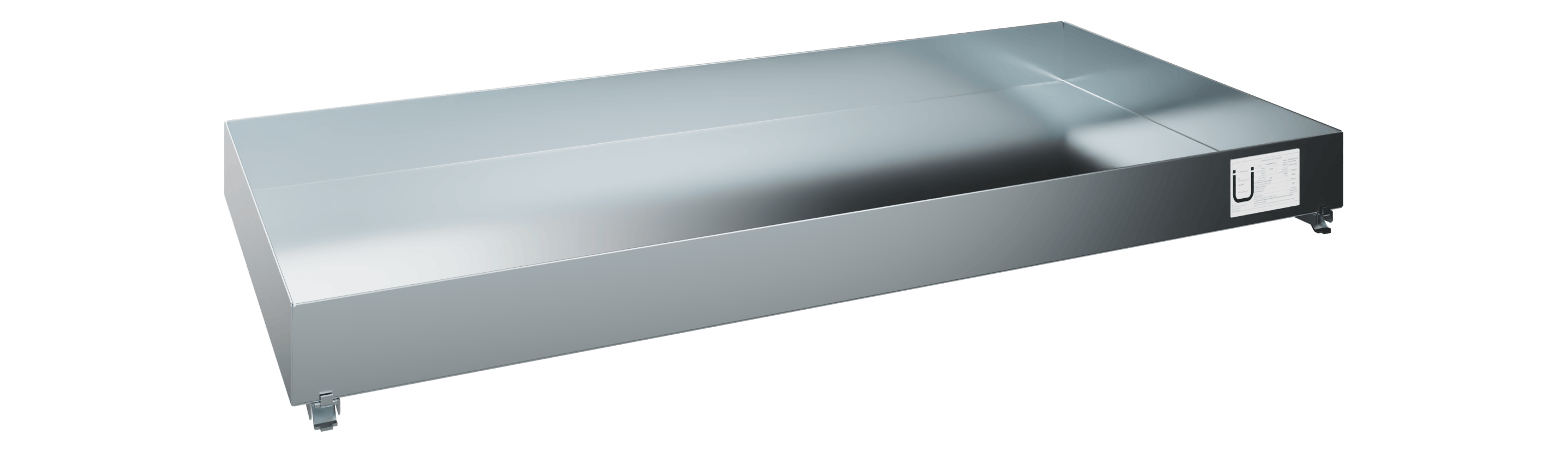 C+P bac collecteur en acier, 70x920x457mm