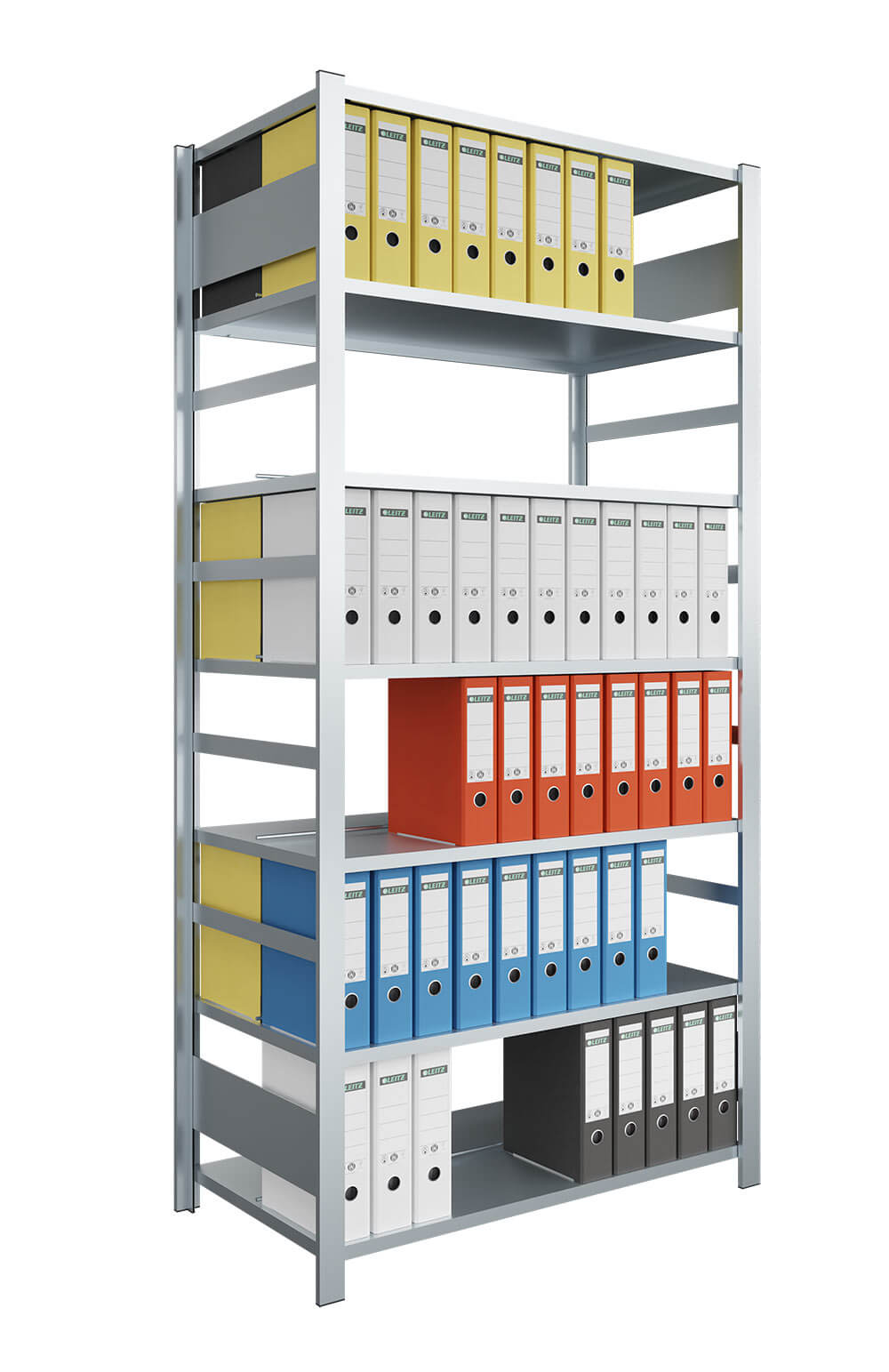 C+P Étagère de base pour dossiers suspendus, double face, 2200 x 1000 x 600 mm