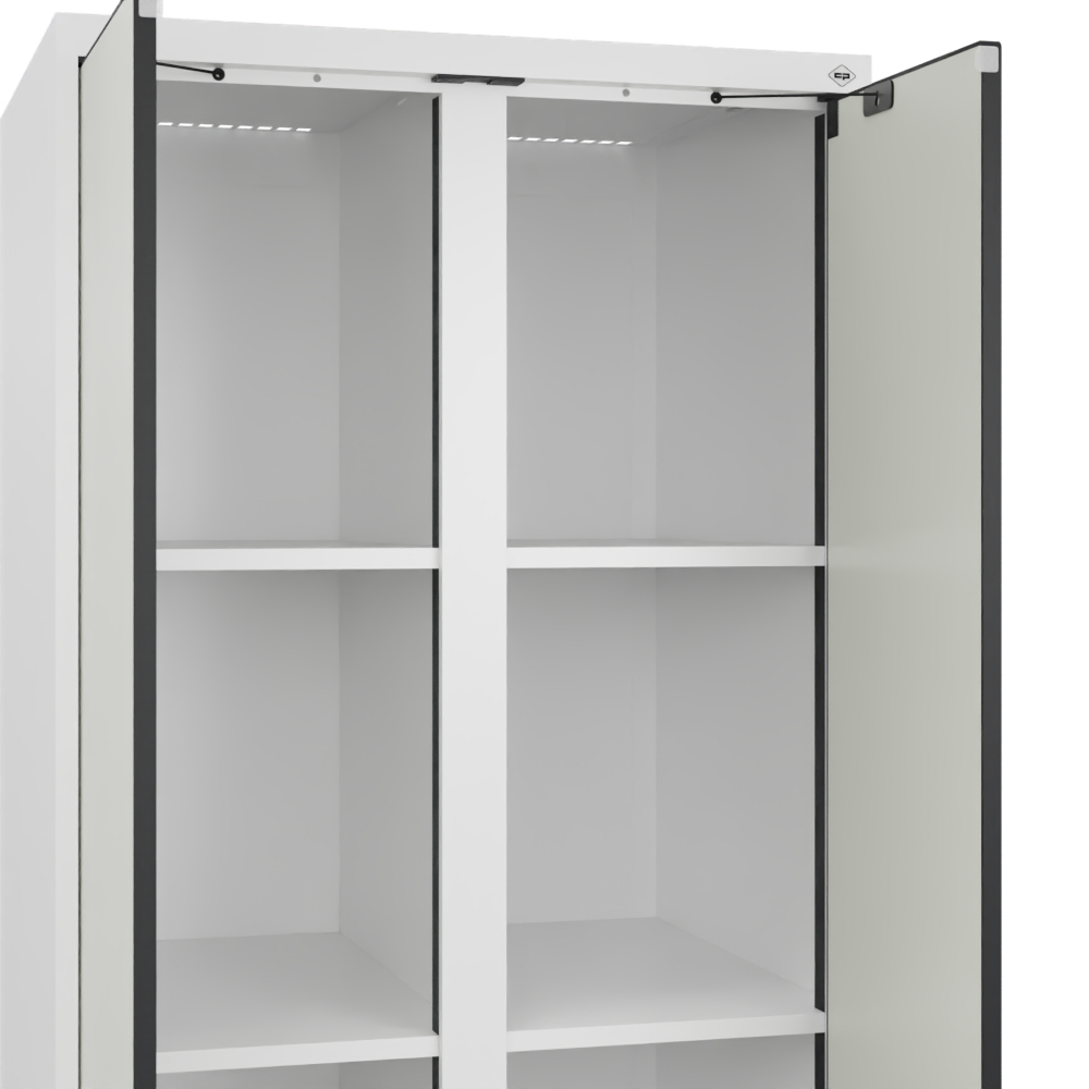 C+P Aufbewahrungsspind Evolo PLUS, 2 Abteile, 1850x600x500mm