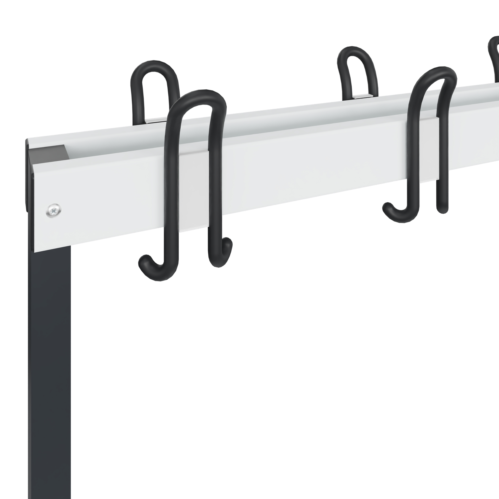 C+P Garderobenbank Solid, 1716x1500x770mm, 7021/Weiß