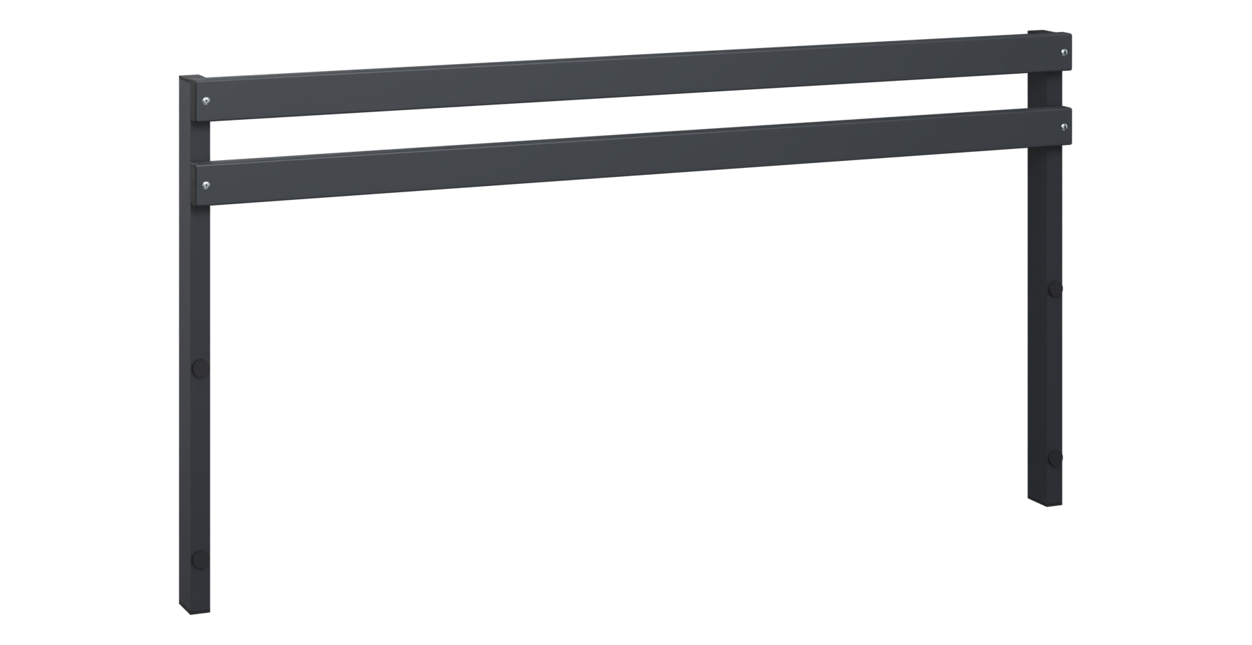 C+P Rückenlehne Solid, 774x1500x77mm, 7021/Schwarzgrau