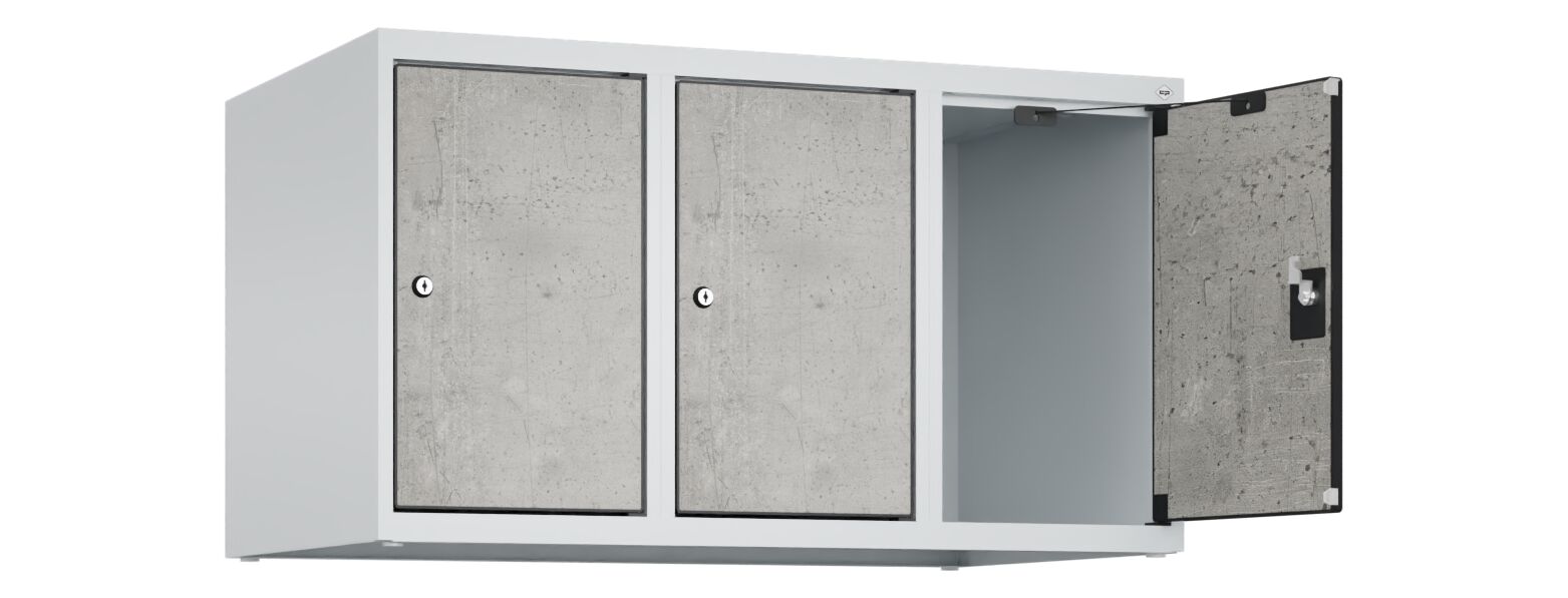 C+P Aufsatzschrank Evolo PLUS, 3 Abteile, 500x900x500mm
