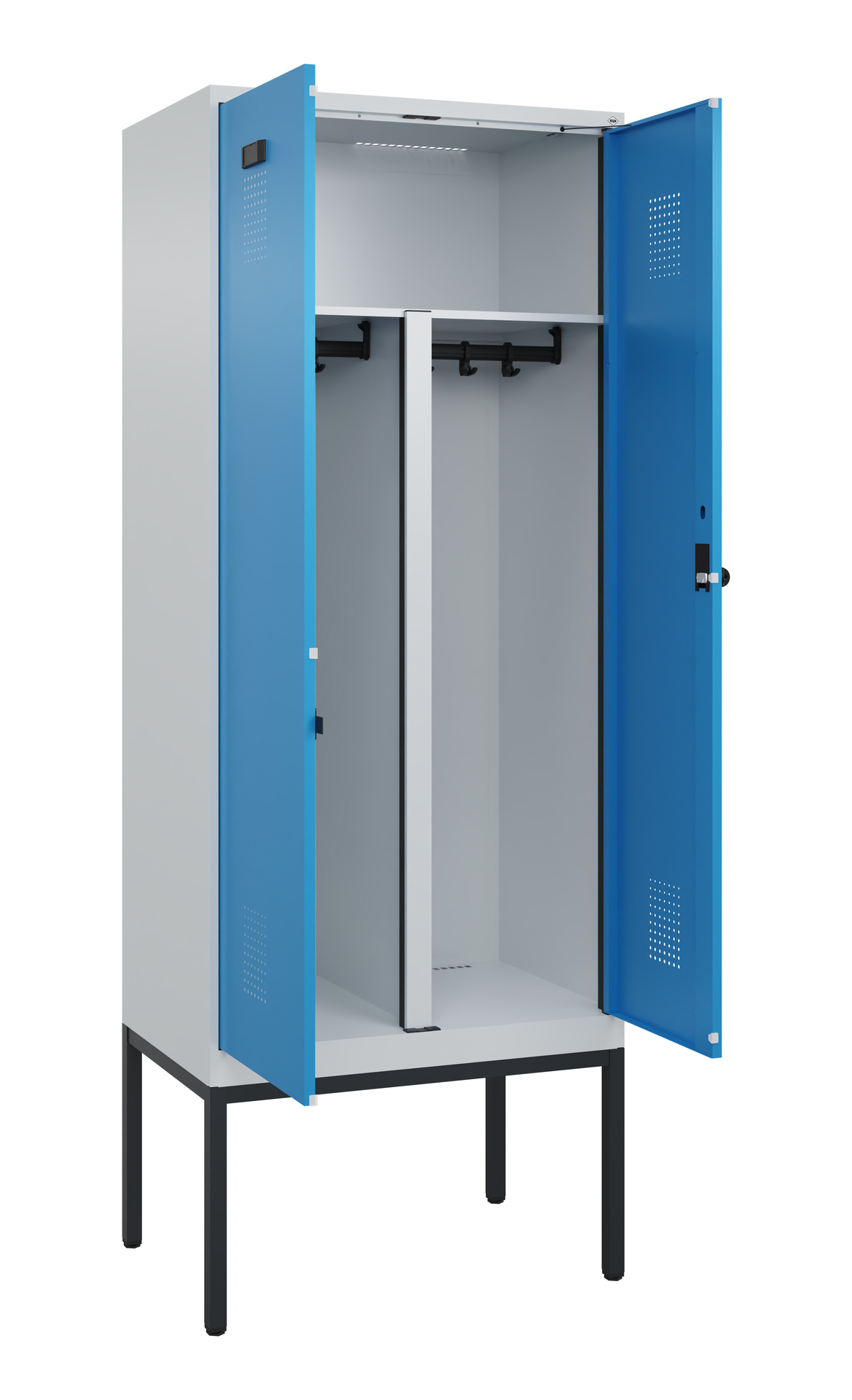 C+P PSA Doppel-Spind Evolo PLUS, Gestell, 2 Abteil