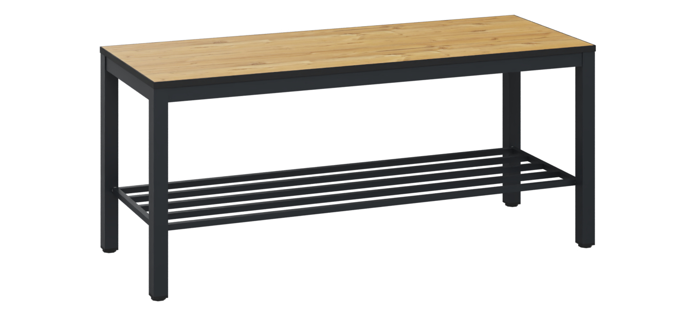 C+P Sitzbank Solid HPL, 438x1000x358mm, 7021/VK039