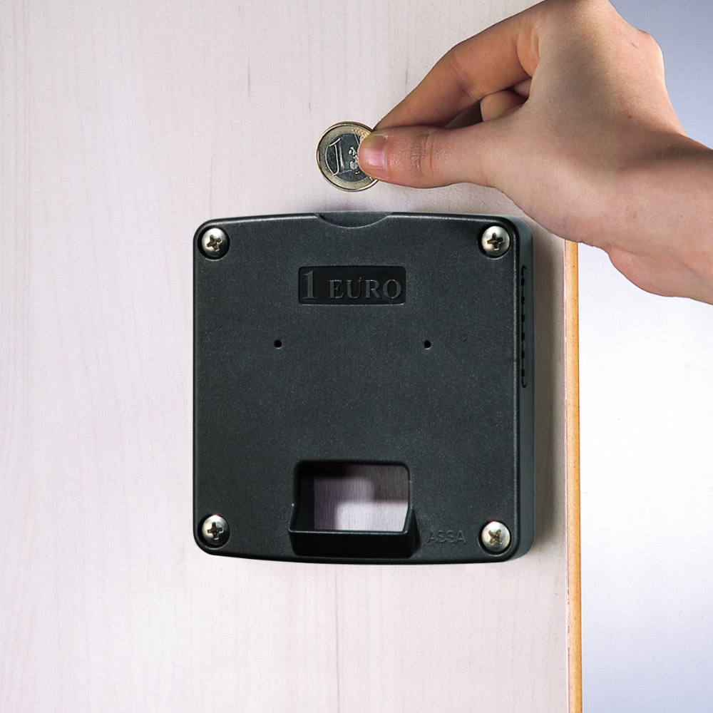 C+P ASSA E-Lite, serrure à consigne mécanique pour pièces de