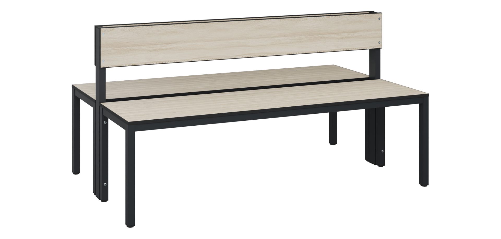 C+P Sitzbank Solid HPL, 774x1500x770mm, 7021/VK031