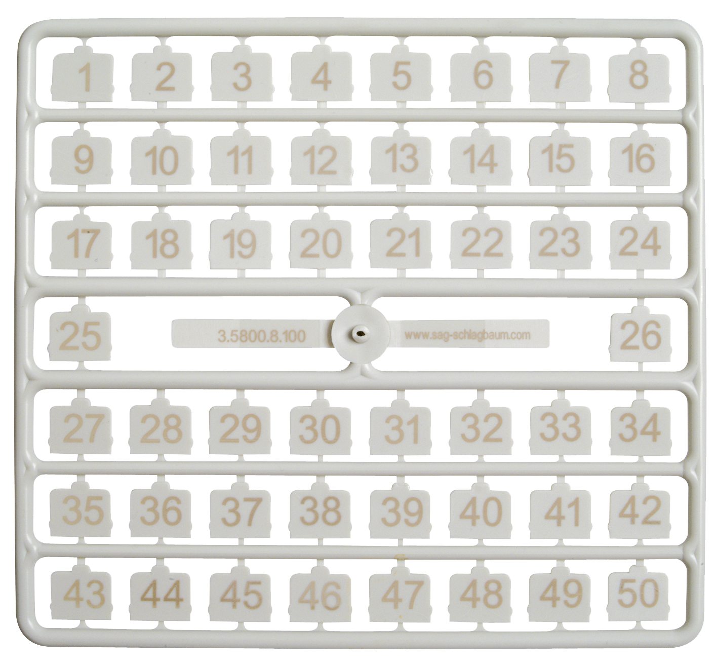 Jeu de numéros SAFE-O-MAT®