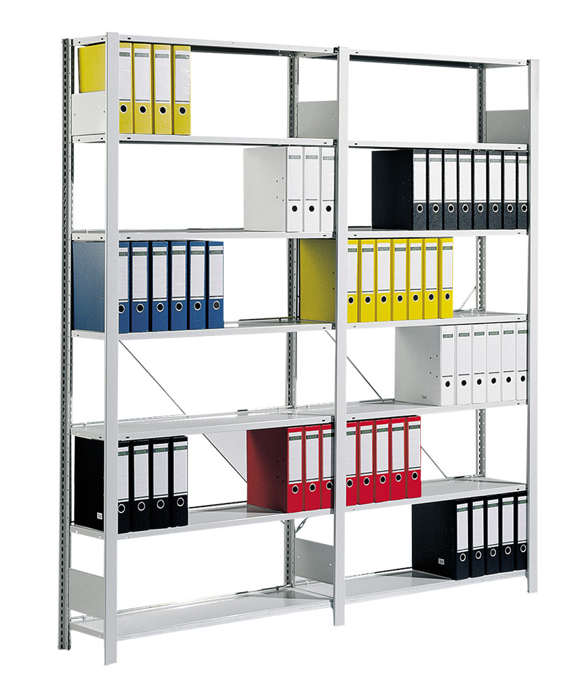 C+P Étagère à encastrer pour classeurs, extension, d'un côté, 2200x1000x300mm