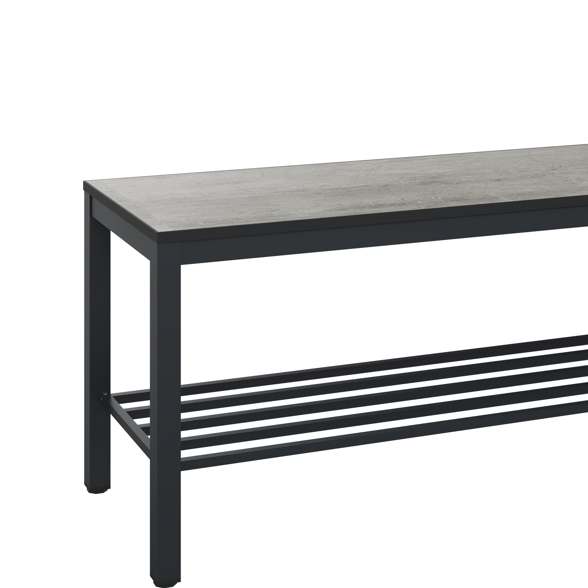C+P Sitzbank Solid HPL, 438x2000x358mm, 7021/VK427