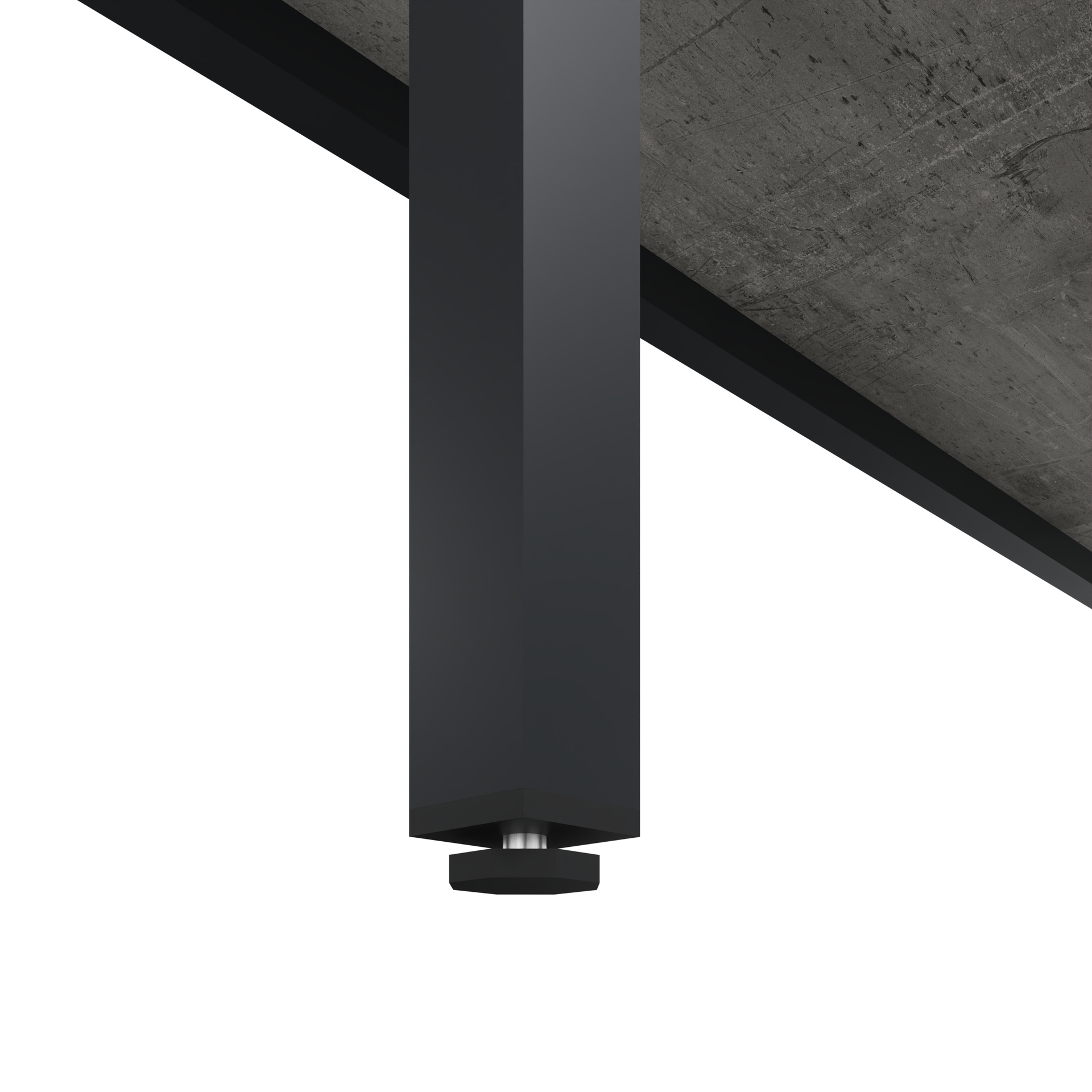 C+P Garderobenbank Solid HPL, 1716x1500x412mm, 7021/VK427