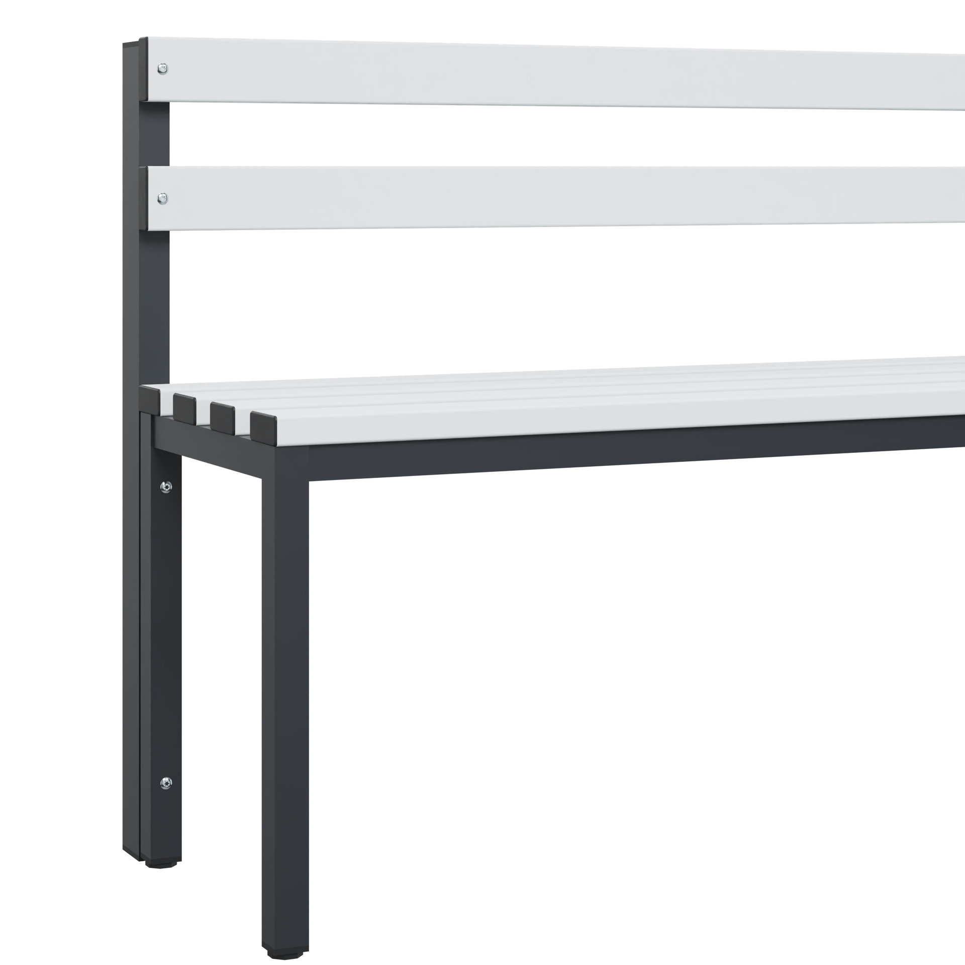 C+P Sitzbank Solid, 774x1000x412mm, 7021/Lichtgrau