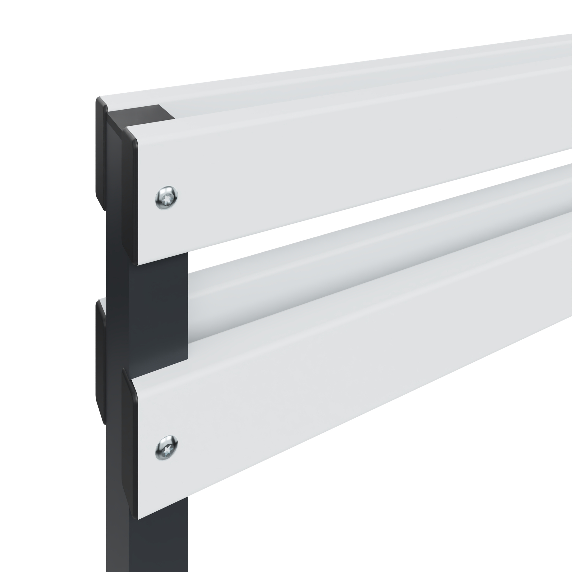 C+P Rückenlehne Solid, 774x1500x102mm, 7021/Lichtgrau