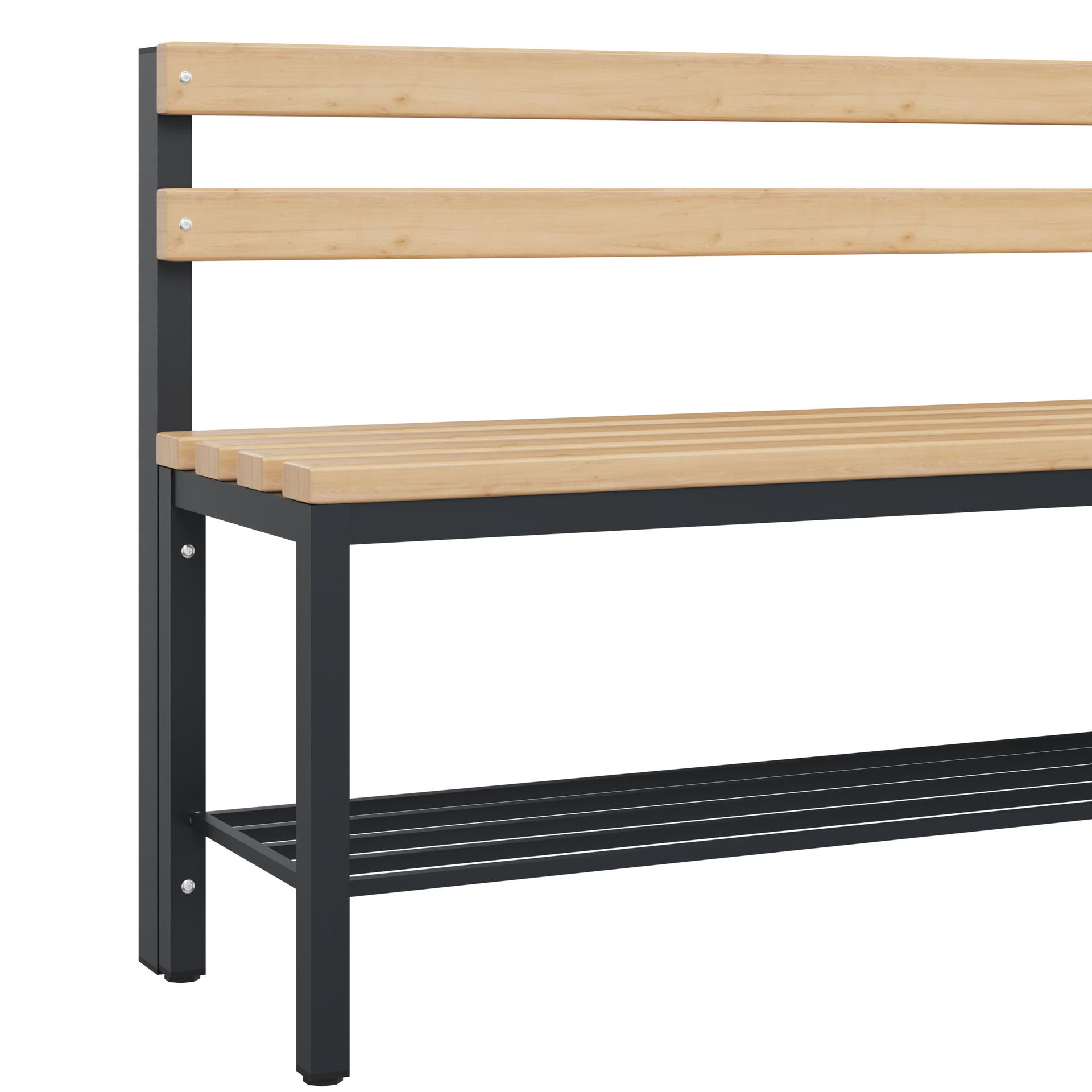 C+P Sitzbank Solid, 774x2000x412mm, 7021/Buche