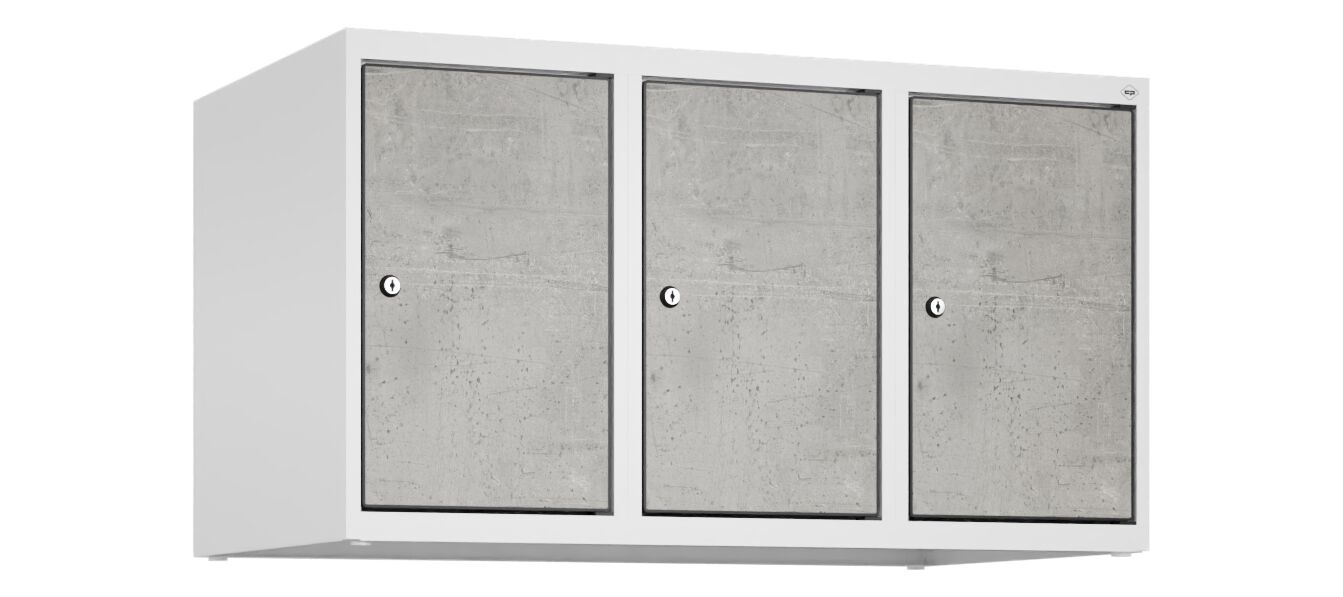 C+P Aufsatzschrank Evolo PLUS, 3 Abteile, 500x900x500mm