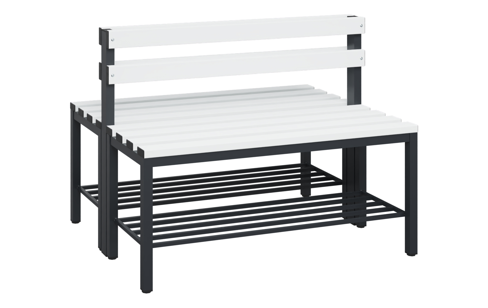 C+P Sitzbank Solid, 774x1000x770mm, 7021/Weiß