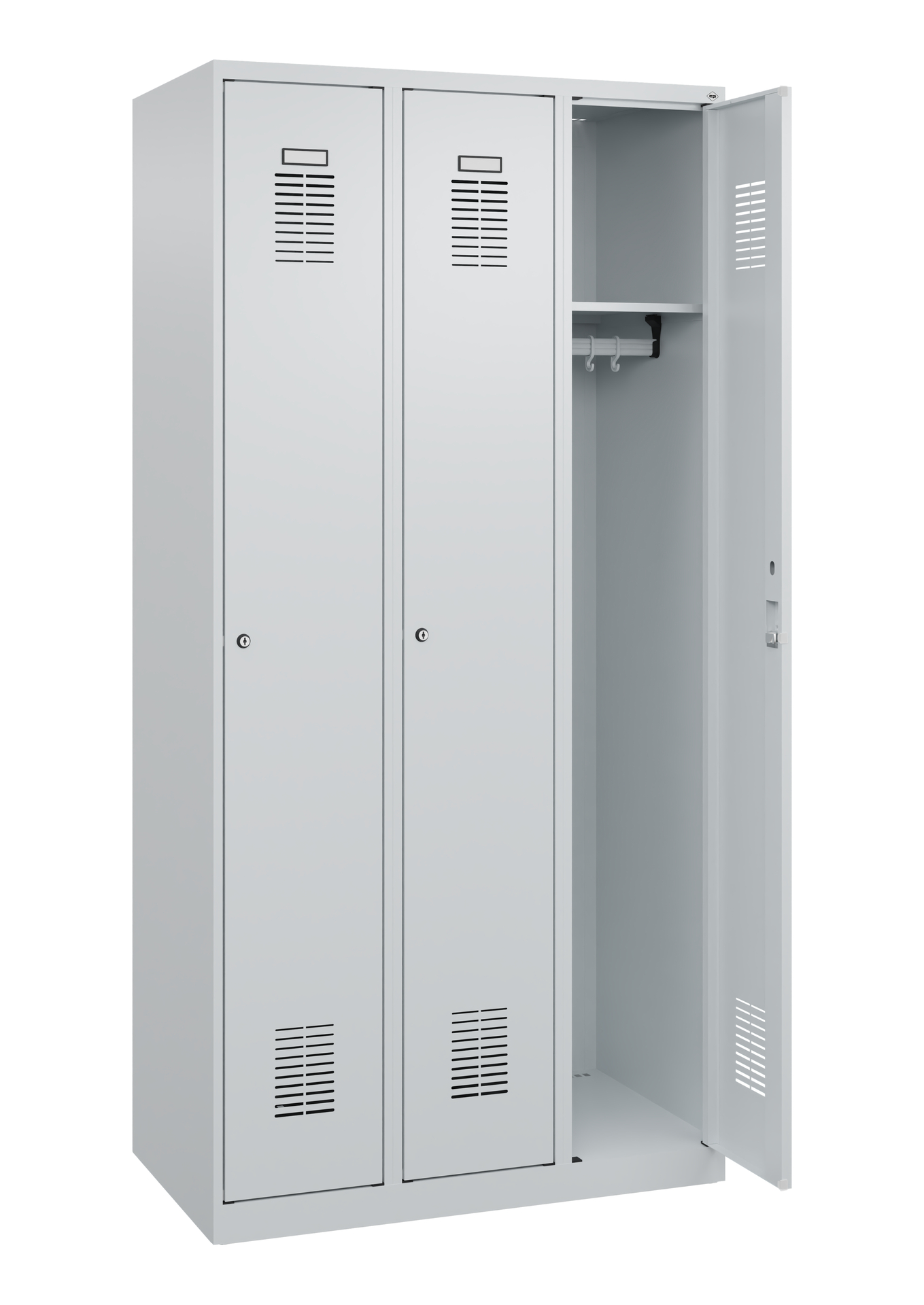 C+P Spind Basis PLUS, 3 Abteile, 1800x900x500mm