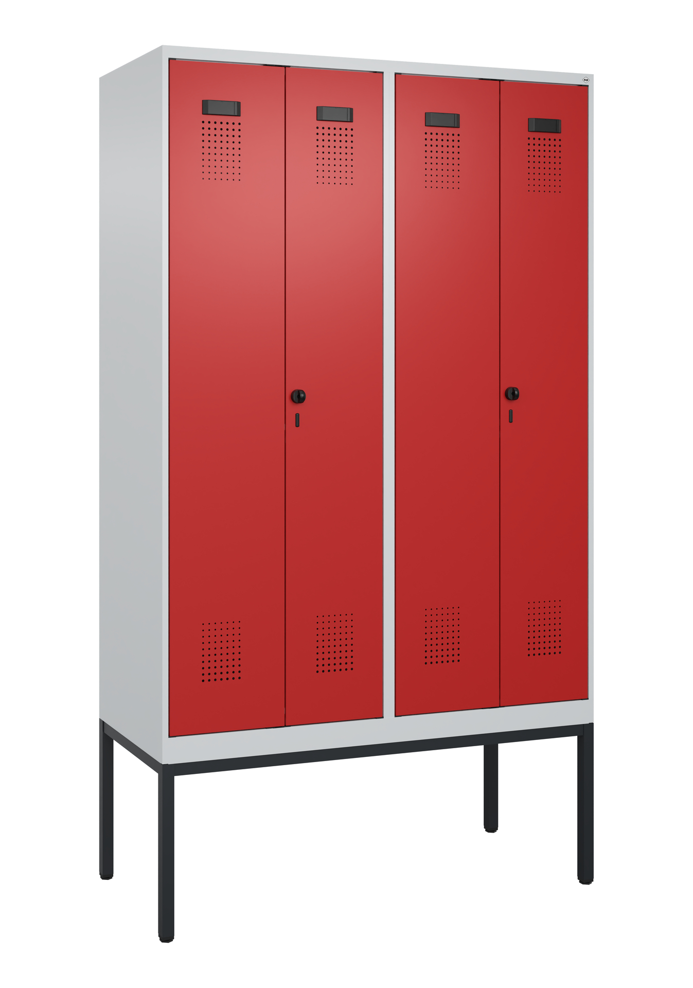 C+P PSA Doppel-Spind Evolo PLUS, Gestell, 4 Abteil